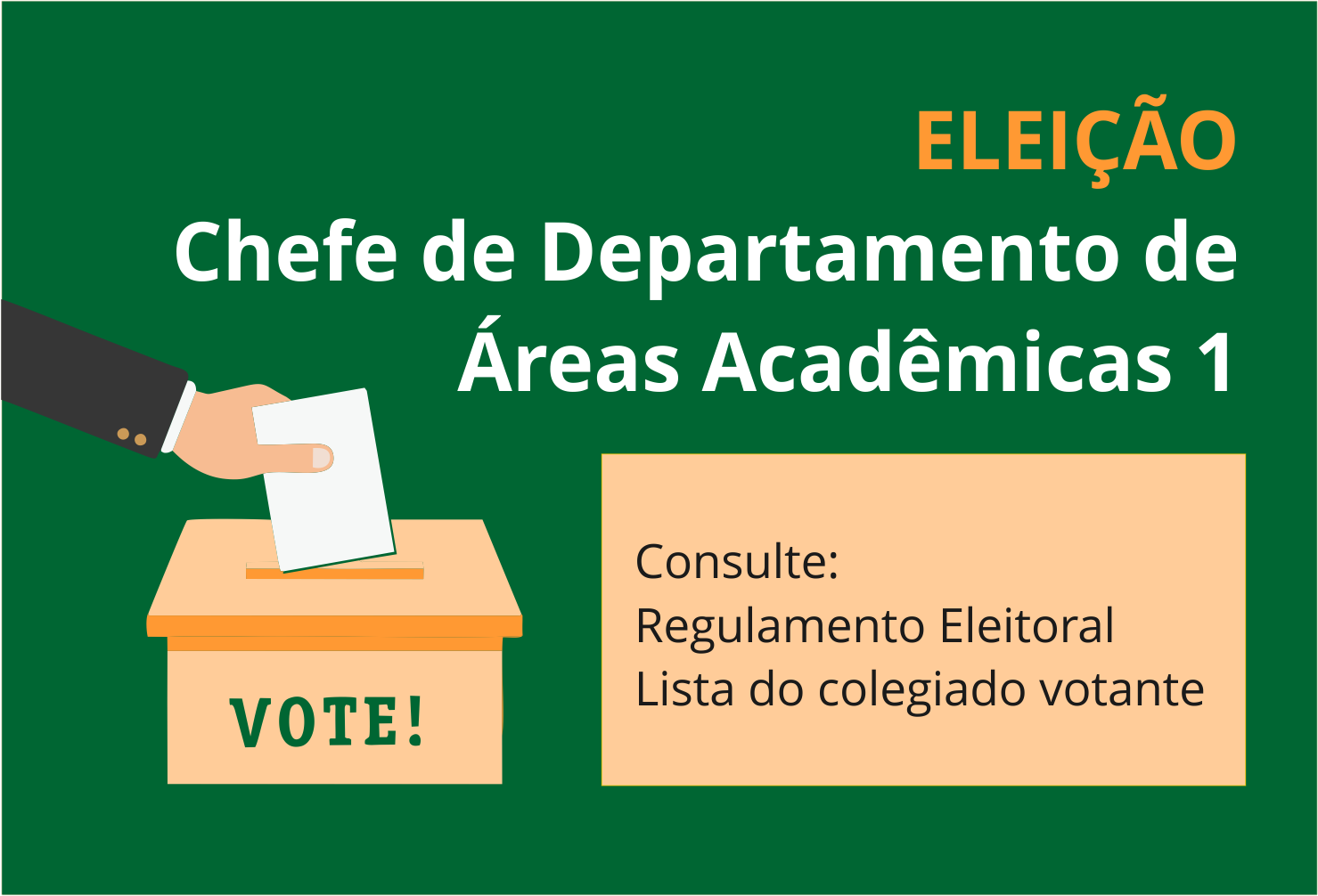 banner da eleição chefia do departamento acadêmico 1