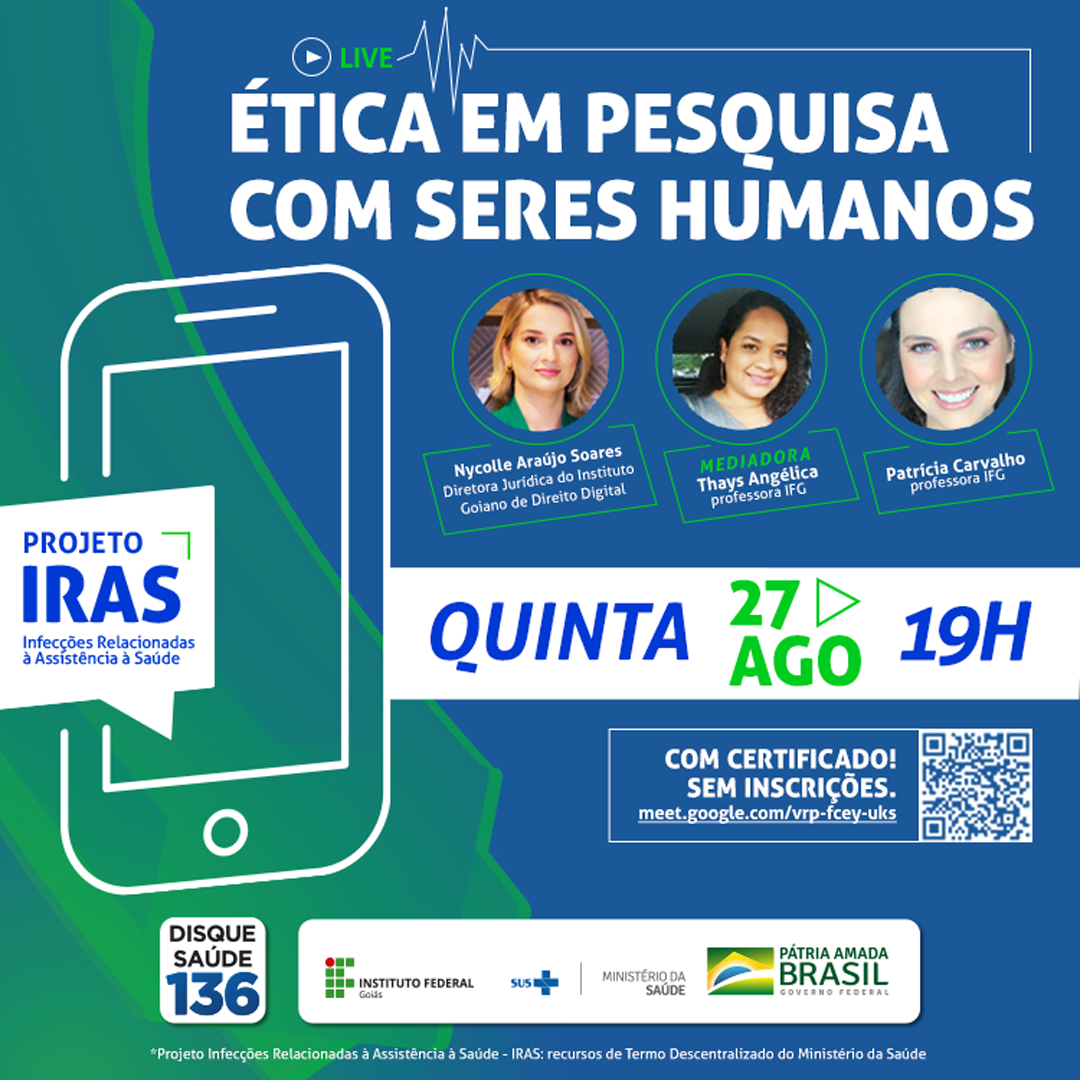 Live dessa semana do Projeto IRAS