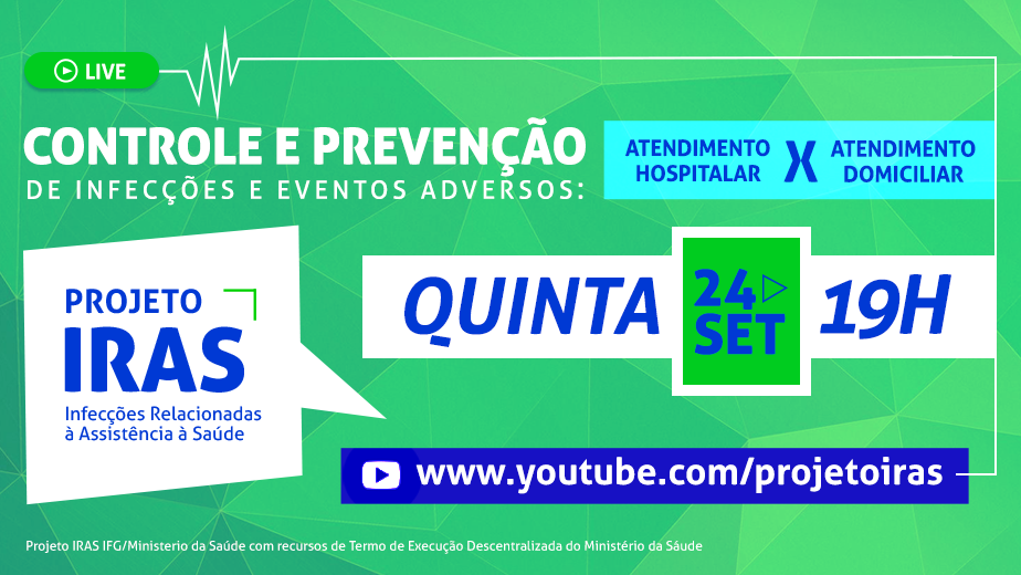 Transmissão ao vivo será feita pelo canal do projeto no YouTube    