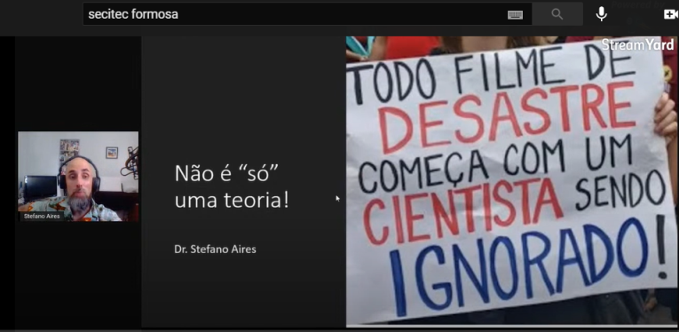 Professor desconstrói o negacionismo na palestra "Não é só uma teoria"