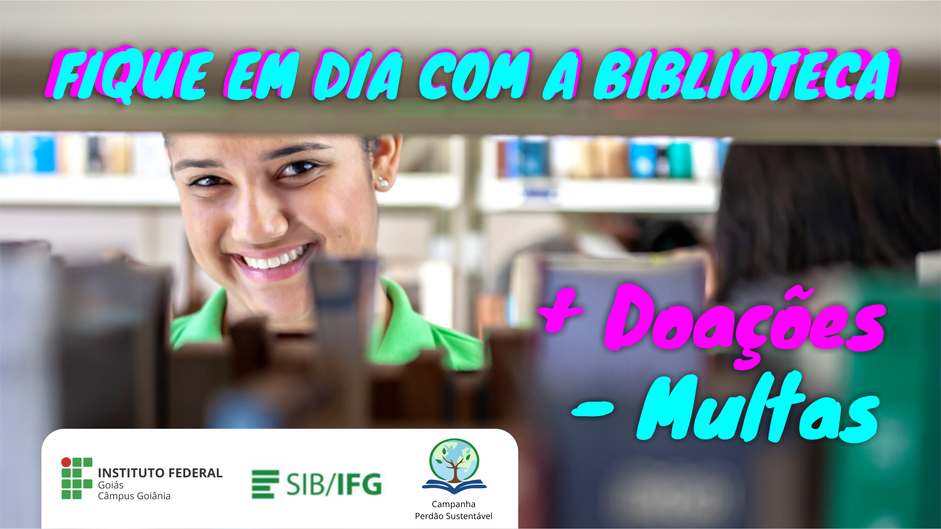 A campanha vai até o dia 17 de dezembro e os participantes devem entregar as suas doações na biblioteca do Câmpus Goiânia.