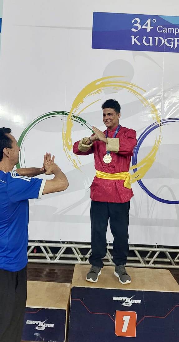 Colaborador de Napne é campeão brasileiro de Kung Fu Wushu adaptado