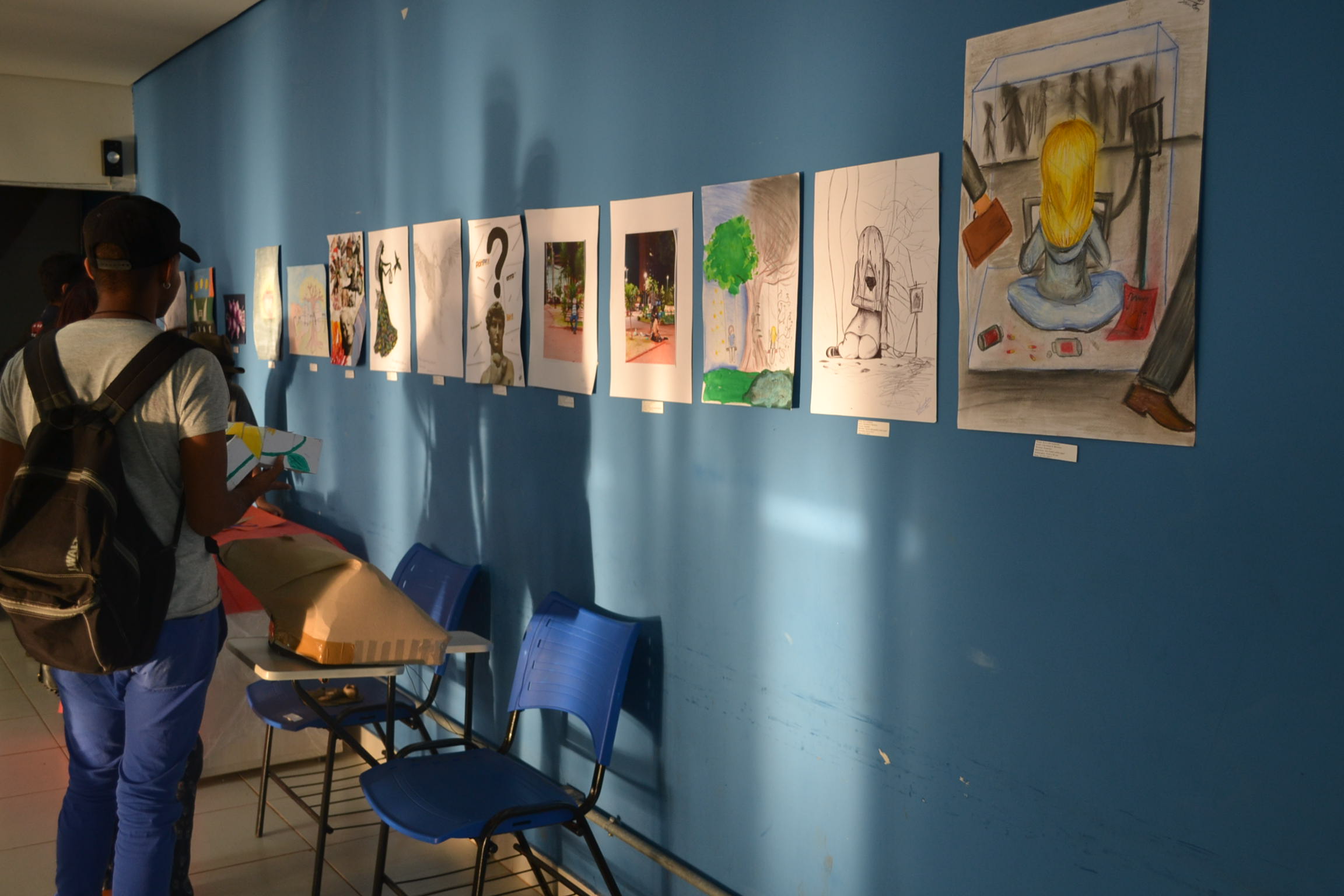 Exposição de trabalhos de alunos do IFG