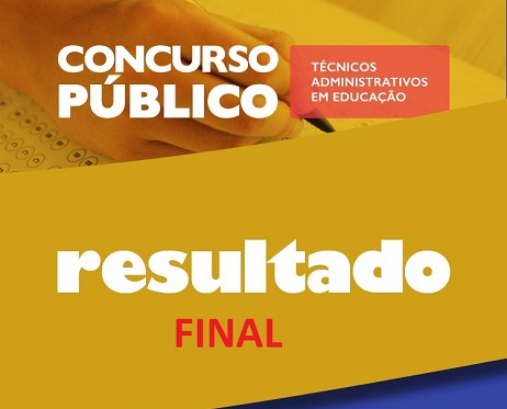 Banner resultado final concurso para técnicos-administrativos do IFG