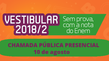 Banner da Chamada Pública Presencial para os cursos superiores do IFG - Câmpus Goiânia