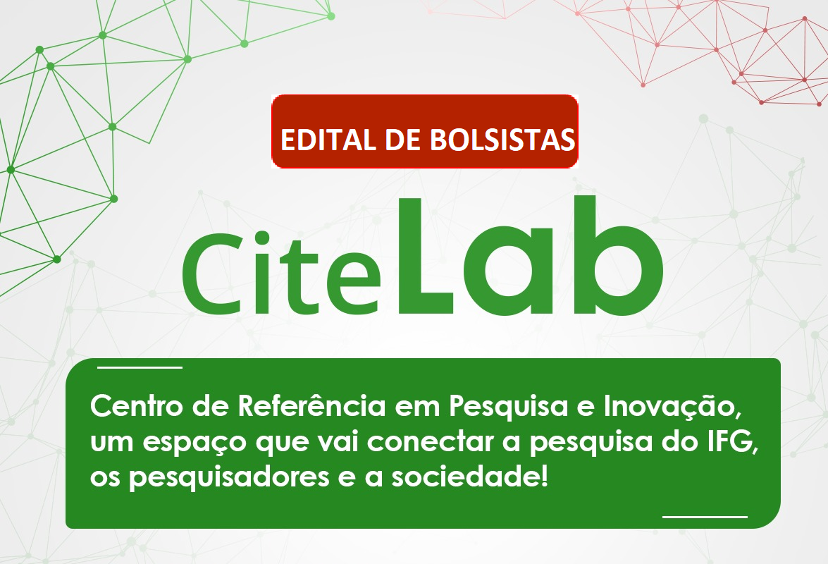 IFG abre chamada para bolsistas do Centro de Referência em Pesquisa