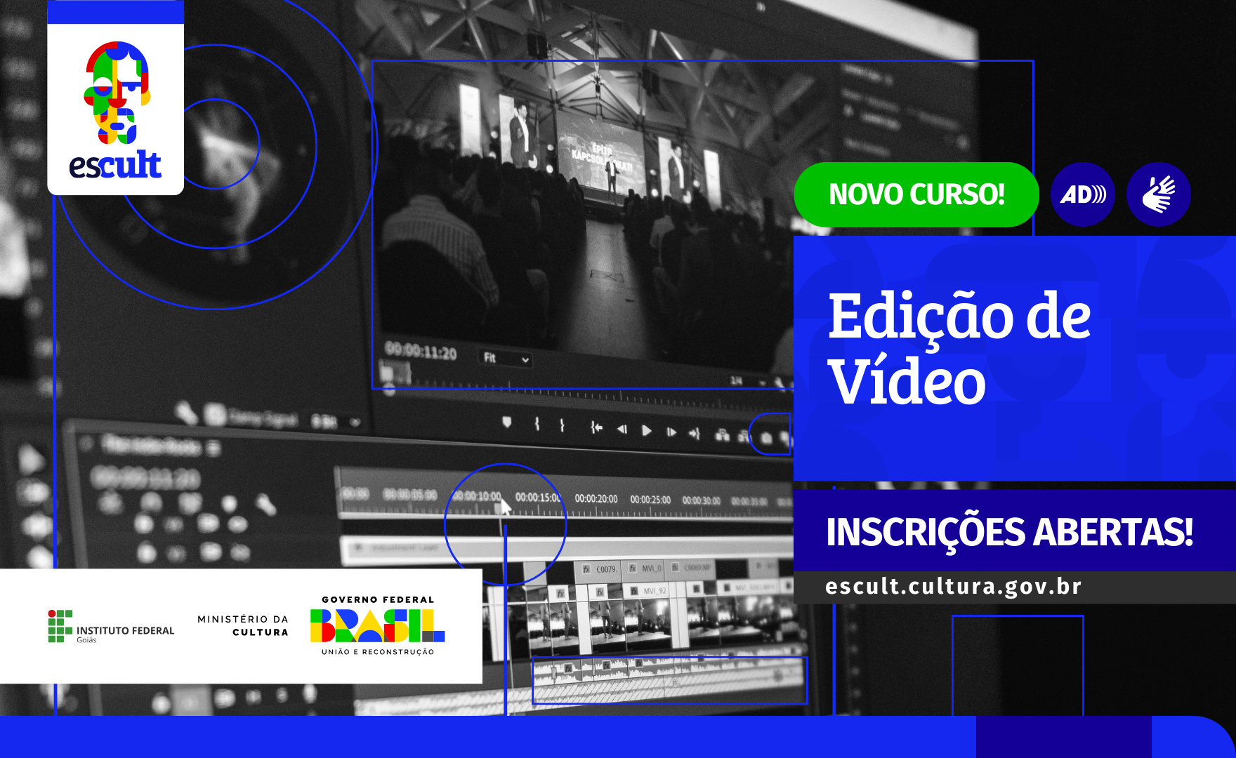 Escult lança novo curso de Edição de Vídeo