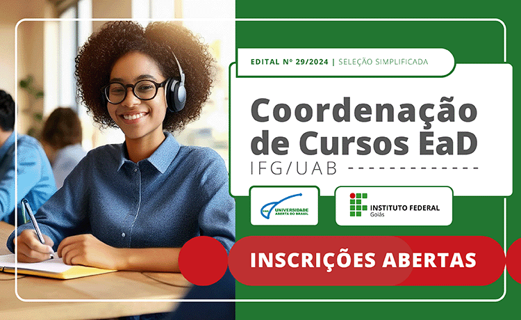 Inscrições abertas para 3 vagas de coordenadores de cursos ofertados em parceria com a UAB