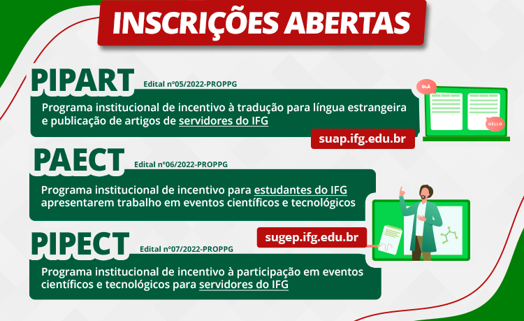 Estão abertas as inscrições para obtenção de auxílio para participação em eventos científicos e tradução de artigos